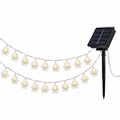 Solar Snowflake LED String Lights — Outdoor Christmas Fairy Lights